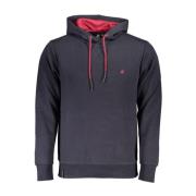 U.s. Polo Assn. Blå Hoodie i bomull med broderi Blue, Herr