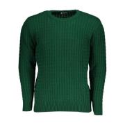 U.s. Polo Assn. Twisted Logo Crew Neck Sweater Green, Herr