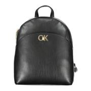 Calvin Klein Svart ryggsäck med justerbara remmar Black, Dam