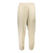 Calvin Klein Broderade sportbyxor med elastisk midja Beige, Herr