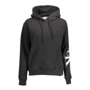 Calvin Klein Hoodie Svart Långärmad Print Logo Black, Herr