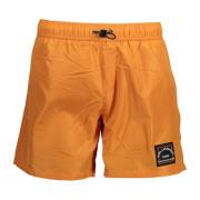 Karl Lagerfeld Orange Beachwear Herr Badbyxor Orange, Herr