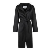 Max Mara Elegant Svart Kappa för Kvinnor Black, Dam