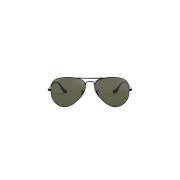 Ray-Ban Klassiska Aviator Solglasögon Metall Kristall Stil Gray, Herr