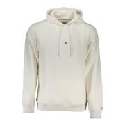 Tommy Hilfiger Huvtröja Vit Broderad Logotyp White, Herr