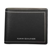 Tommy Hilfiger Herr Plånbok Svart Kontrast Logo Black, Herr