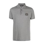 Dolce & Gabbana Klassisk Polo Shirt i Olika Färger Gray, Herr