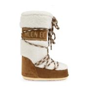 Moon Boot Snö stövlar ikon shearling Brown, Dam