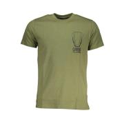 Cavalli Class Grön Bomull Logo Print T-shirt Green, Herr