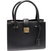 Salvatore Ferragamo Pre-owned Pre-owned Laeder handvskor Black, Dam