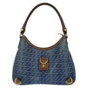 Gucci Vintage Pre-owned Canvas gucci-vskor Blue, Dam