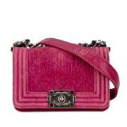 Chanel Vintage Pre-owned Canvas crossbodyvskor Pink, Dam