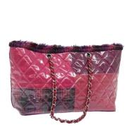 Chanel Vintage Pre-owned Vinyl totevskor Pink, Dam