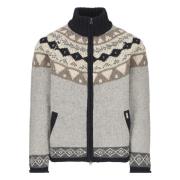 Luis Trenker Jacquard Cardigan för Stiligt Utseende Multicolor, Herr