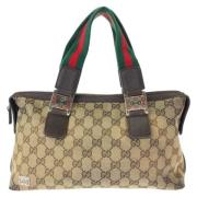 Gucci Vintage Pre-owned Canvas gucci-vskor Brown, Dam