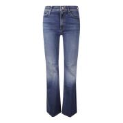 Mother Flared Jeans Byxor med Fem Fickor Blue, Dam