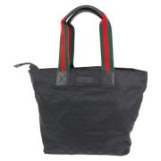 Gucci Vintage Pre-owned Canvas gucci-vskor Black, Dam