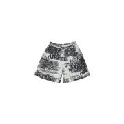 Acne Studios Blommönstrade Shorts Black, Herr