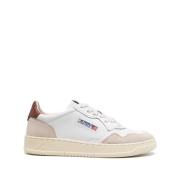 Autry Medalist Low Läder Mocka Sneakers White, Herr