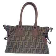 Fendi Vintage Pre-owned Canvas fendi-vskor Brown, Dam