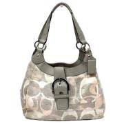 Coach Pre-owned Pre-owned Canvas handvskor Gray, Dam