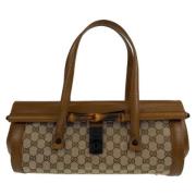 Gucci Vintage Pre-owned Canvas gucci-vskor Brown, Dam