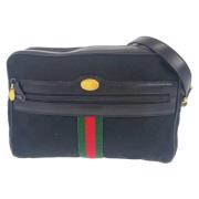 Gucci Vintage Pre-owned Canvas gucci-vskor Black, Dam