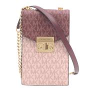 Michael Kors Pre-owned Pre-owned Canvas axelremsvskor Pink, Dam