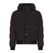 Moorer Quiltad Huva Kappa Svart Black, Herr