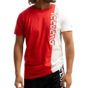 Iceberg Herr Vertikal Logo T-shirt Red, Herr