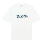 Drole de Monsieur Vit T-shirt med Drôle tryck White, Herr