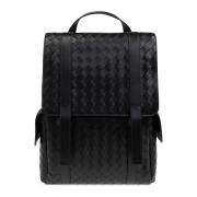 Bottega Veneta Läder ryggsäck Black, Herr