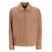 Hugo Boss Mockajacka med hel dragkedja Beige, Herr