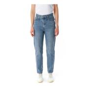 Levi's Hög Midja Mom Fit Jeans Blue, Dam