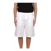 Replay Slim Fit Bermuda Shorts White, Herr