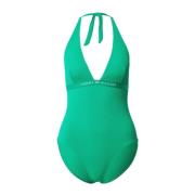 Tommy Hilfiger Halter One Piece Baddräkt Kvinnor Green, Dam