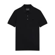 Lyle & Scott Tonal Eagle Polo Shirt Black, Herr