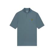 Lyle & Scott Bomber Krage Polo Skjorta Blue, Herr