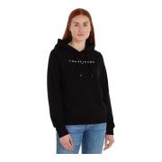 Tommy Jeans Huvtröja - Svart Black, Dam