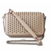 Christian Louboutin Pre-owned Pre-owned Laeder axelremsvskor Beige, Da...