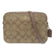 Coach Pre-owned Pre-owned Canvas axelremsvskor Brown, Dam