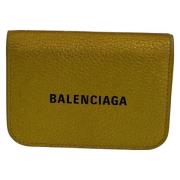 Balenciaga Vintage Pre-owned Laeder plnbcker Yellow, Herr