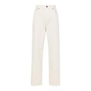 Haikure Naturliga låg midja raka jeans Beige, Dam