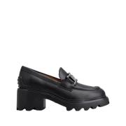 Tod's Svart Loafer med Metallkedja Black, Dam