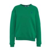 Polo Ralph Lauren Sweatshirt med logobroderi Green, Dam