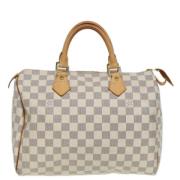 Louis Vuitton Vintage Pre-owned Canvas louis-vuitton-vskor White, Dam