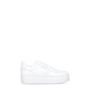 Hogan Vita Lädersneakers med Andningsbara Detaljer White, Dam