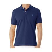 U.s. Polo Assn. King Piqué Polo Shirt - Blå Blue, Herr