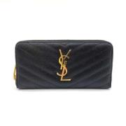 Yves Saint Laurent Vintage Pre-owned Laeder plnbcker Black, Dam