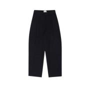 The New Society Elegant Tailored Trousers Black Black, Dam